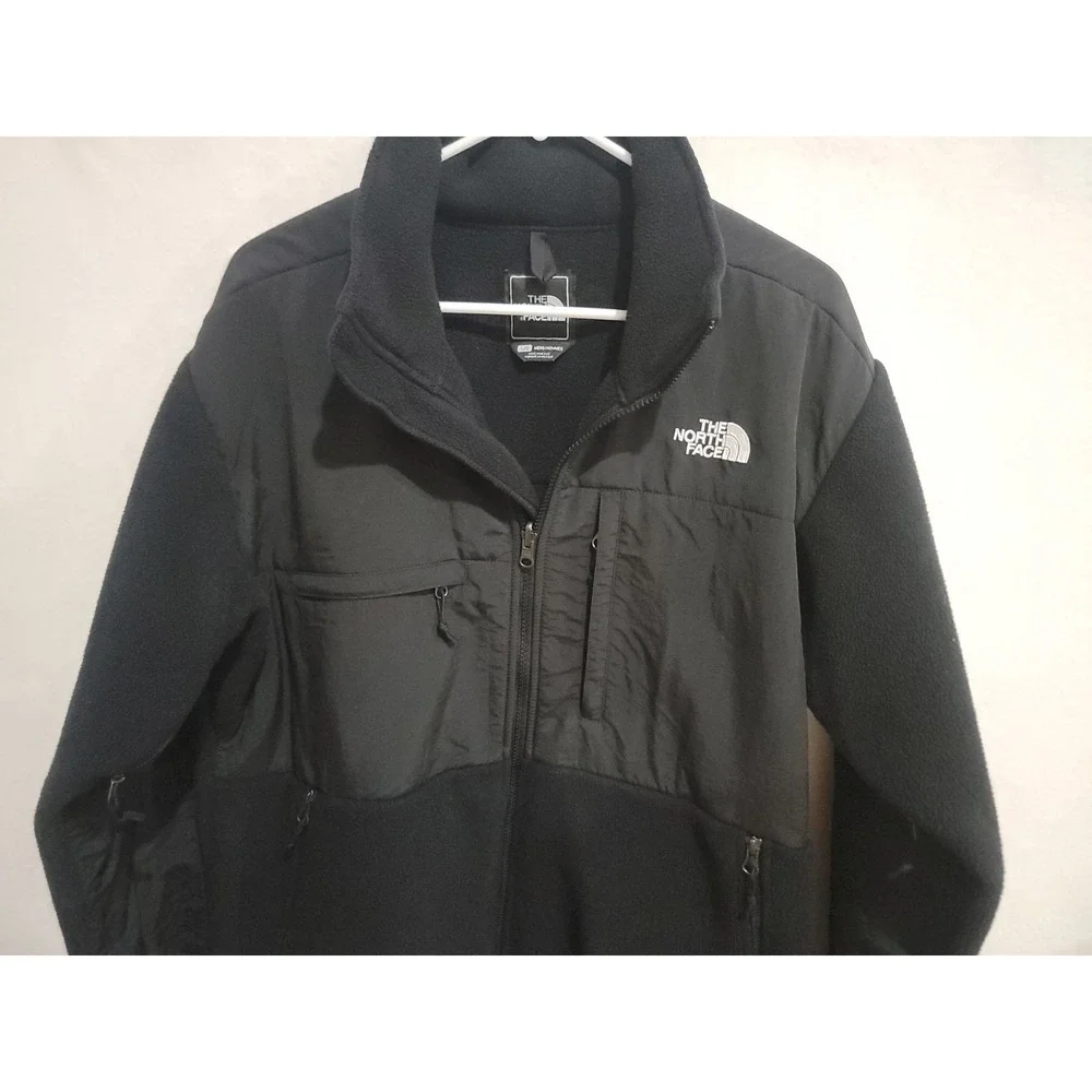 The North Face Denali Fleece Jacket sz L Black Polartec EUC! Retro TNF Nylon top